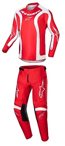 Ensemble Alpinestars Racer Lucent pour enfant : pantalon et maillot de motocross