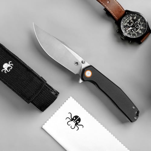 Image of Lancet Pocket Knife, Swedish 14C28N EDC Knife, G10 Folding Knives