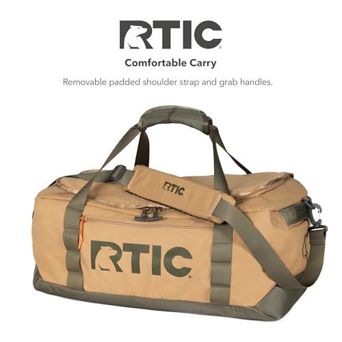 RTIC Road Trip Duffle Bag for Men and Women, Traveling Tote for Camp, Travel, Gym, Weekender, Camping, Overnight, Carry On, Sports, Spacious, Water Resistant, Medium, Trailblazer4