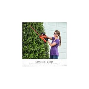 BLACK+DECKER 20V MAX Hedge Trimmer Cordless, 18 inch Blade, (1) Battery and Charger Included, Light Weight Reduced Vibration, Bush Trimmer Hedger (LHT218C1) — photo 4 of 6