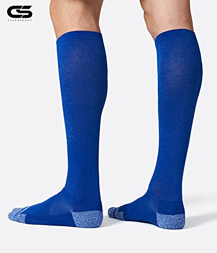 Image of CS CELERSPORT 2 Pack / 3 Pack Baseball Socks for Youth Kids and Adult Softball Soccer Socks Over the Calf Tube Socks