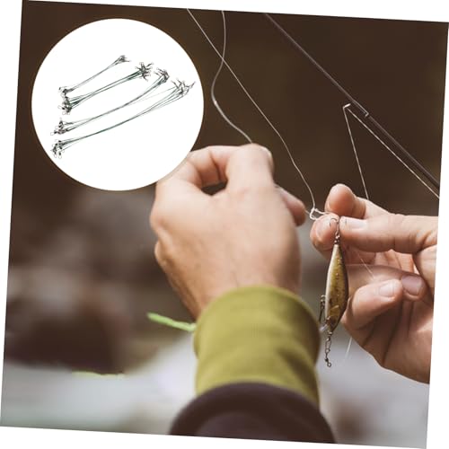 Happyyami 40pcs Steel Wire Leaders pesca miniatura 7