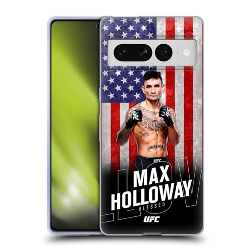 Head Case Designs Officially Licensed UFC US Flag Max Holloway Soft Gel Case Compatible with Google Pixel 7 Pro