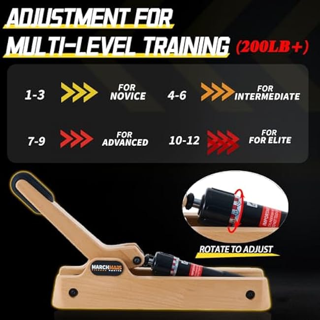 Arm Wrestling Training Equipment, Forearm Strengthener, Adjustable Hydraulic Resistance (Levels 1¨C12), Home Gym Equipment for Strength Training | Arm Trainer for Professional & Non-Professional