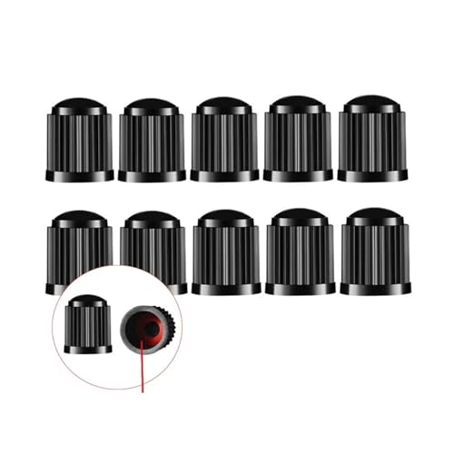 20 Und. Tapones de válvula para neumáticos negros miniatura 7