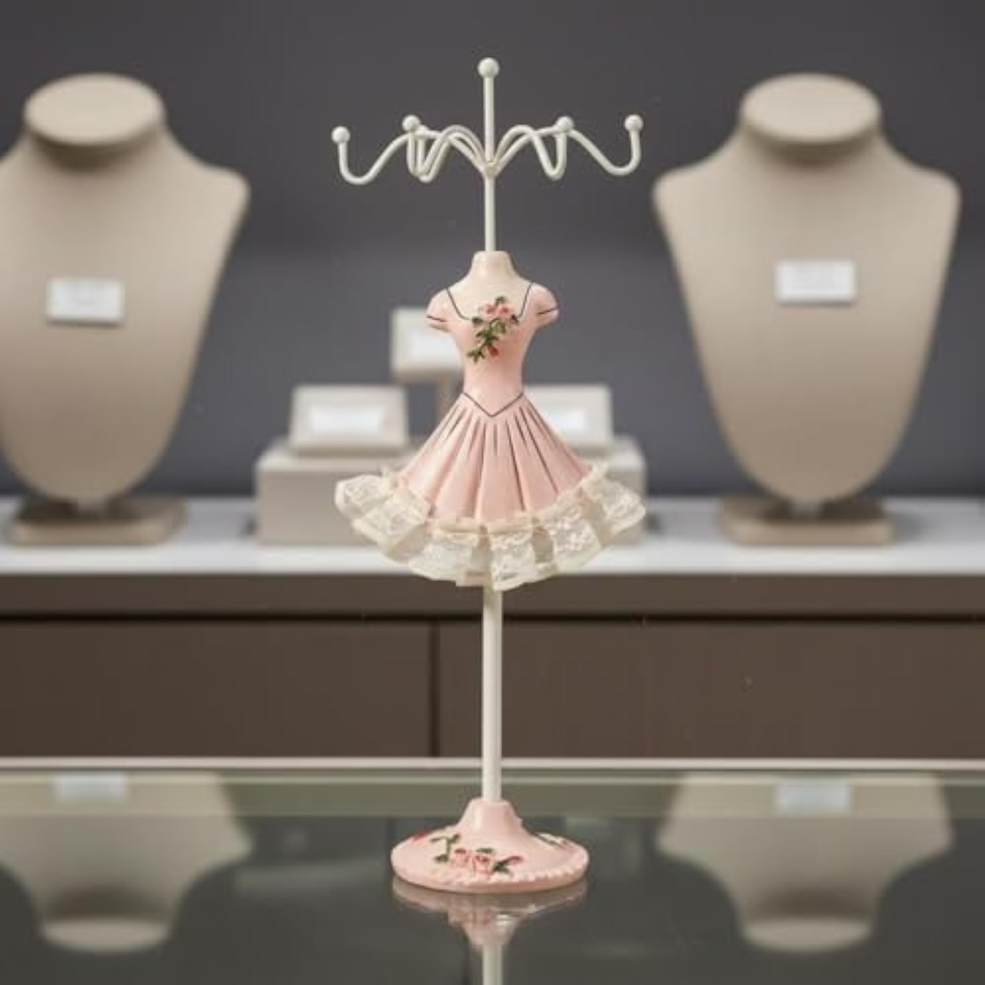 Resin Mannequin Jewelry Holder, Pink
