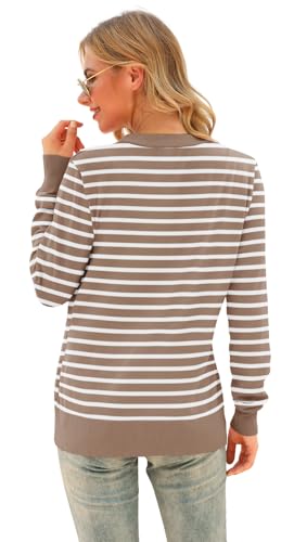 Image of VIISHOW Women Long Sleeve Button Down V Neck Lightweight Basic Knit Sweater Cardigan
