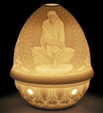 Lladro Sai Baba Lithophane Votive Light …