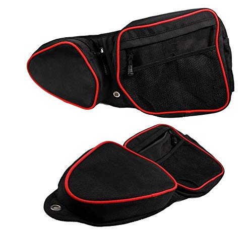 2 Sacs de Porte Latérale RZR UTV pour Porte Avant Sac de Rangement Porte Siège avec Protection des Genoux Sac de Rangement Antichoc pour 2014-2019 RZR XP4 1000, 2014-2018 XP1000, RZR Turbo (152