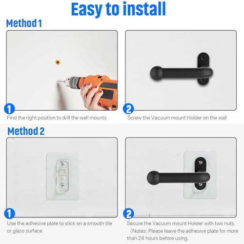 Image of 2 Pack Vacuum Wall Mount Holder, Durable Vacuum Wall Mount, Compatible with Shark IX141 IZ163H IZ361H IZ462H IZ483H IZ562H IZ682H, Ultracyclone CH901 CH951 V10 V11 V12 V15 Outsize Vacuum