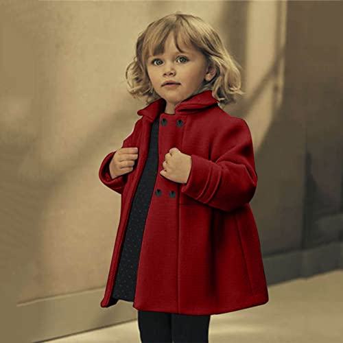 Toddler Girls Winter Windproof Coat Jacket Fashion Fleece Warm Outerwear Kids Solid Color Girls Snow Pants And Coat4