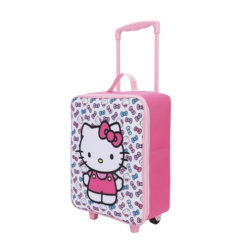 Bioworld Hello Kitty Bows 14 Youth Pink Pilot Case Luggage Suitcase
