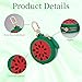 Giltnio Fruit Coin Purse Bag Charm Keychain, Mini Watermelon Charm Kawaii Leather Coin Purse Pouch Holder for Airtag Handbag Tote Wallet