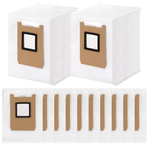 Image of Dust Bags Compatible with Eufy E28 OMNI, E25 OMNI, C28 OMNI Robot Vacuum - Large Capacity Vacuum Bags Replacement Parts Accessories Kit Effective Filtration Disposable Bag (12 Pack)