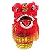 Generic Capodanno Cinese Red Dragon Ornament Lion Dance Statue Cinese Lion Dragon Marionette Figurina per 2022 Anno Regalo Colore Casuale