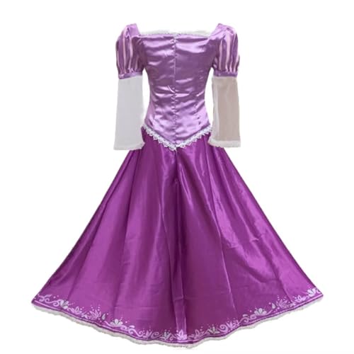 Tangled Purple Dress Rapunzel Cosplay Costume Princess Lepe Dress Purple Magic Dress