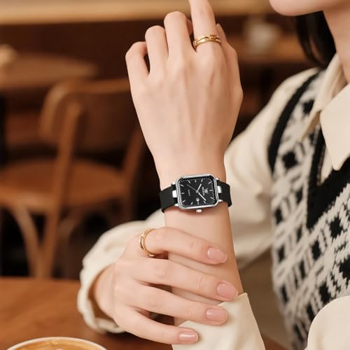 Image of OLEVS Watch for Women Analog Quartz Original Womens Watch Fashion Ultra Thin Minimalist Silicone Strap Waterproof Slim Watches for Ladies