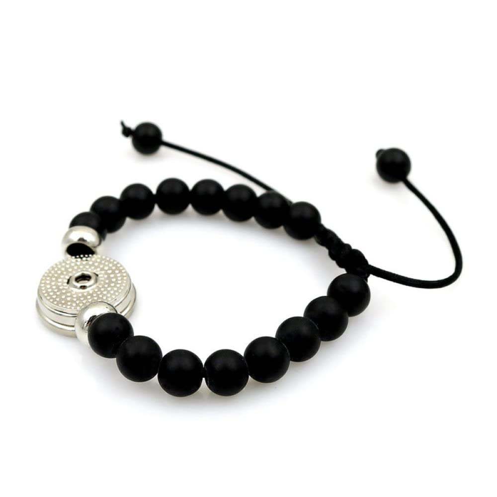 Bracciale 12 Costellazioni CECE&COLE - Regolabile In Corda Nera Con Simbolo Zodiaco, Gioiello Unisex Uomo Donna