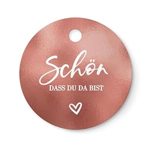 NORDEULE Anhänger Schön dass du da bist 12er Set