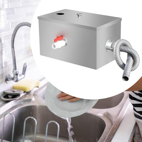 Séparateur déchets eau de cuisine intercepteur inox pour évier de restaurant - 5