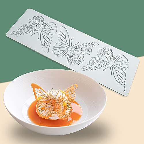 Consejos para Comprar L molde los mejores 5. 49 TUKE Molde de silicona de hojas huecas de chocolate y caramelos de hojas huecas 3D, molde de caramelos fondant, molde de arcilla polimérica (mariposa L_11.2 x 3.6 x 0.1 pulgadas)