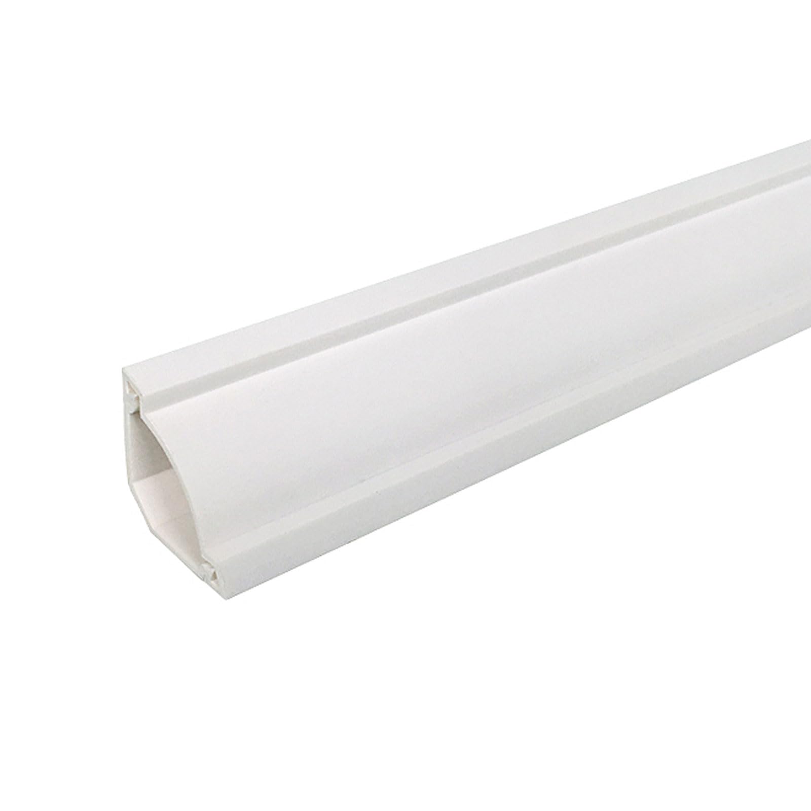 Robustweg White Half Round Paintable Cable Trunking,Decorative Wire Hider,Wall Mounted Tv Wire Hider,Cable Cover,Cable Management,Electrical Cable Management Solution,Cable Management For Home Office