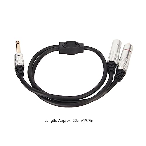 Cable divisor estéreo Y 6.35mm 50cm miniatura 6