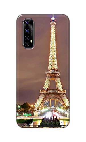 Image of PRINTFIDAA Lovers Famous Place Eiffel Tower in Paris Printed Designer Hard Case for Realme Narzo 20 Pro /Realme 7 Back Cover -(e) RPM1009