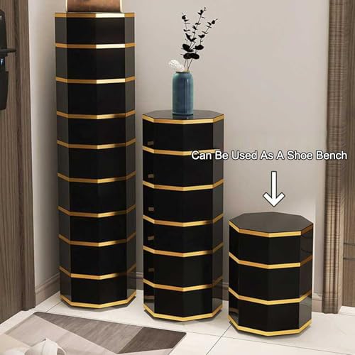 Étagère à chaussures rotative pour salon et entrée - 5