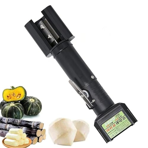 Rascador eléctrico para caña de azúcar con motor de cobre puro, 7500 rpm, pelado preciso para caña de azúcar, calabaza, taro y piña, incluye cuchilla de repuesto