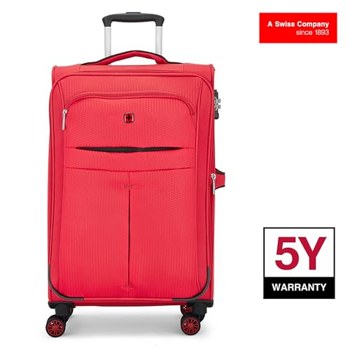 Image of WENGER Fiero-Pro Medium Softside Suitcase, 69 litres, Red /Black, Swiss Designed, 612111