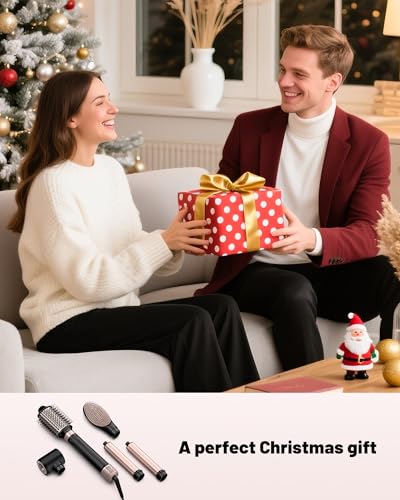 MESCOMB 5-in-1 Dual Voltage Hot Air Styler with Auto-Curling Barrels — view 8