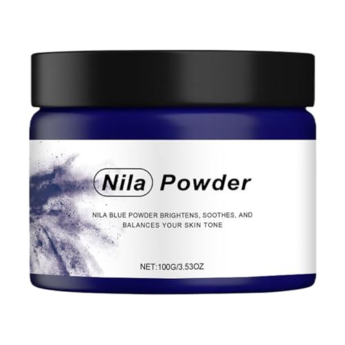 MaskPowder Mascarilla facial hidratante e hidratante, uso profesional de spa Peel Off Face MaskPowder, el polvo marroquí Blue Nira es rico en aminoácidos y minerales, 100 g