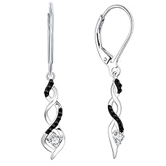 dangle-1, black rhodium plated