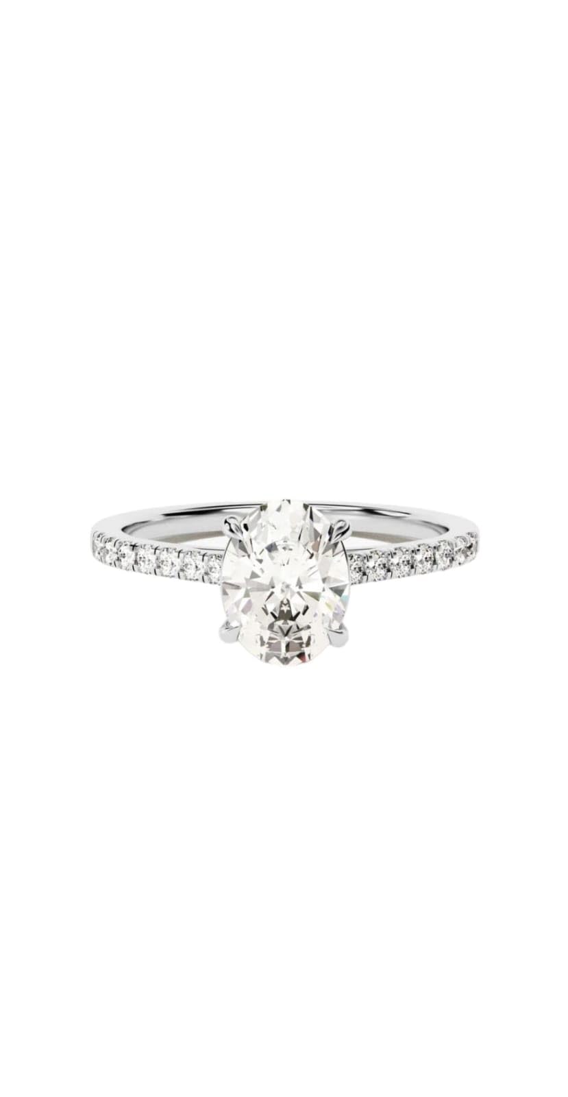 Saasvi Jewels 925 Sterling Silver Gold Plated Oval Brilliant Diamond Zirconia Solitaire Ring For Women & Girls (white gold, 12) (B0CWDDWTC1) Amazon Price History, Amazon Price Tracker