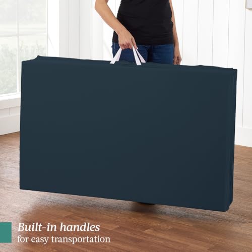 Image of Best Choice Products 10ftx4ftx2in Folding Gym Mat 4-Panel Exercise Gymnastics Aerobics Workout Fitness Floor Mats w /Carrying Handles