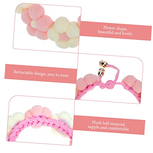 Collier pour animaux de compagnie YARNOW fleur textile chiot