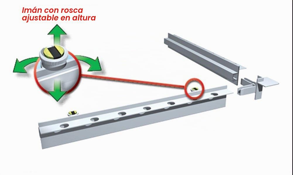 Havos Puerta de inspección, trampilla de enlosable magnéticamente: 400 x 500mm