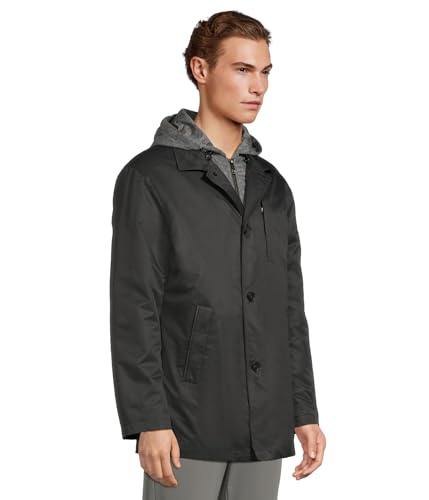 Johnston & Murphy Men's Upton Water-Resistant Raincoat with Removable Liner2