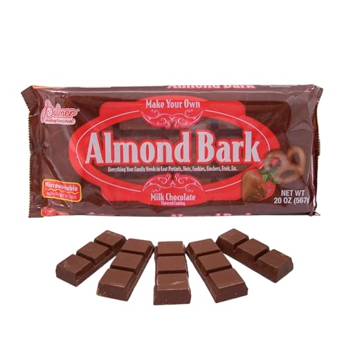 Palmer Almond Bark, Milk Chocolate Flavored Meltable Chocolate, Making Candy Fun Since 1948 (20oz)