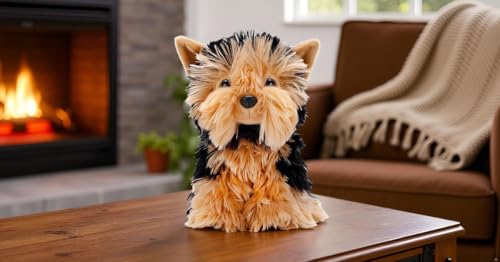Zappi Co Rob Der Yorkshire Terrier Plüschtier (22 cm) - Freche Yorkie - Weich und Kuschelig - Recycelter Freund - feuriger und haariger Freund