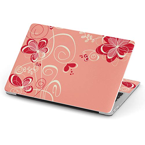 MacBook Air 13inch A1466 / A1369 専用スキンシール 2010~2017モデルまで対応 マックブック エア Mac Air 13インチ ノートブック フィルム ステッカー アクセサリー 保護 005011 フラワー 花 ガーリ