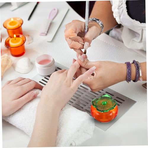 Recipiente de vidrio para manicura MERRYHAPY compacto y portátil miniatura 6
