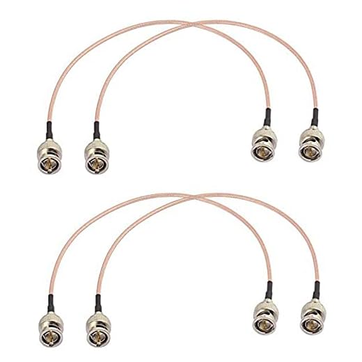 Gokoti 4 Piezas 3G HD SDI Cable BNC Cable 30Cm 75 Ohm para CáMaras Equipo de VíDeo Compatible con HD-SDI 3G-SDI 4K 8K Cable de VíDeo