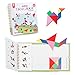 Coogam Reise Tangram Puzzle mit 2 Set Magnetplatte - Road Trip Tangos Spiele mit Lösung - IQ Buch Lernspielzeug Brain Teaser Geschenk für Kid Adult Challenge
