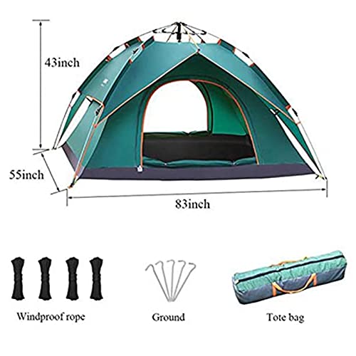 Carpa automática plegable para 1-2 personas azul miniatura 6