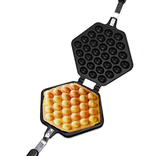 Diyeeni DIY Eggettes Pan Egg, Aluminum Alloy Non-Stick Egg Bubble Cake Baking Mold Plate, Puffle Waffle Maker for Party, Cafe, Tea Shop, Great Gifts for Cake Making