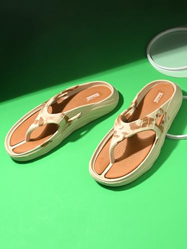 Image of DOCTOR FEEL SOFT Men Cushioned Thong Slippers with Soft Footbed, Lightweight Comfortable Everyday Wear Slippers, Flexible Sole for Indoor Outdoor Use and Relaxed Walking