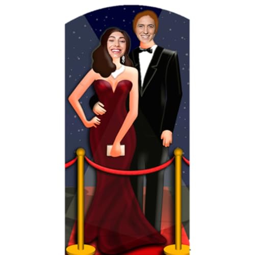 Star Cutouts - Stsc170 - Figurine Géante Passe-Tête en - Couple Hollywood 186 Cm