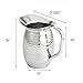 Artisan 2-Quart Stainless Steel Serving Pitcher with Hammered Texture